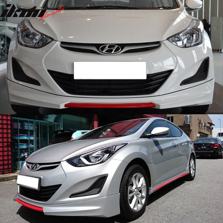 2011-2015 Hyundai Elantra Factory FL Style MD Sport Front Bumper Lip