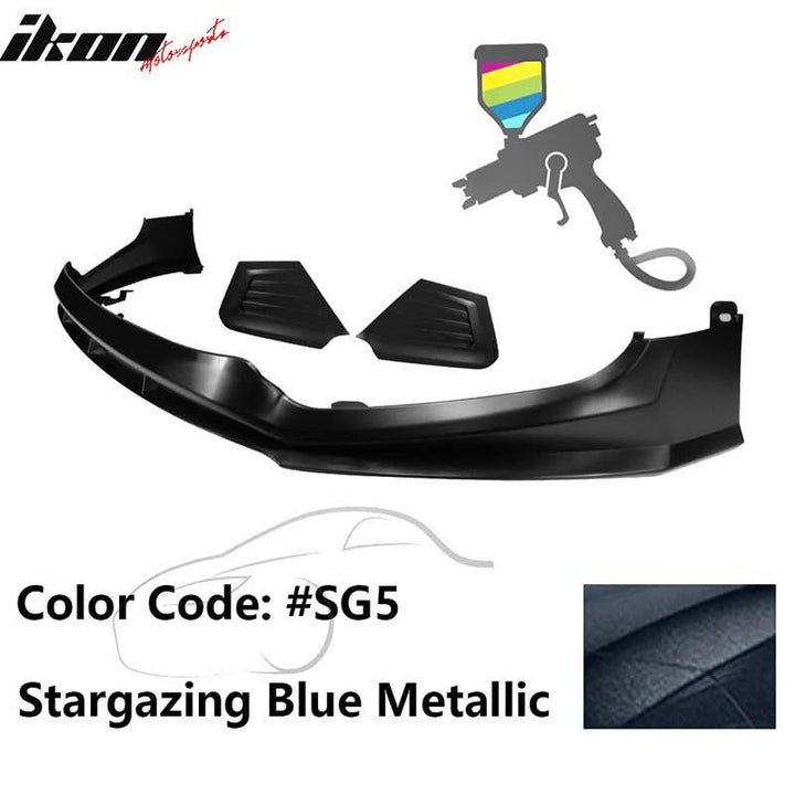 2017-2018 Hyundai Elantra SPW Style Front Bumper Lip W/Covers PP