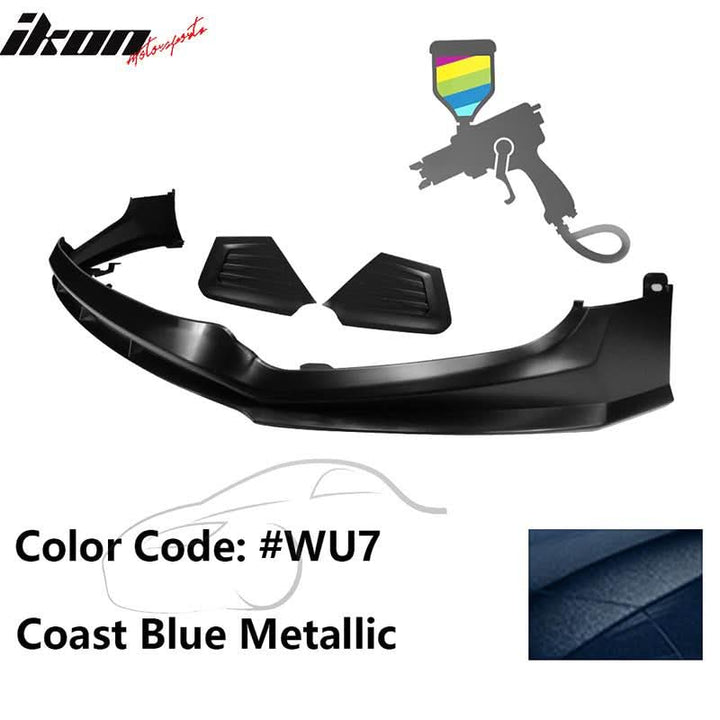 2017-2018 Hyundai Elantra SPW Style Front Bumper Lip W/Covers PP
