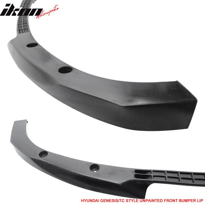 2010-2012 Hyundai Genesis Coupe Type C Unpainted Front Bumper Lip PU