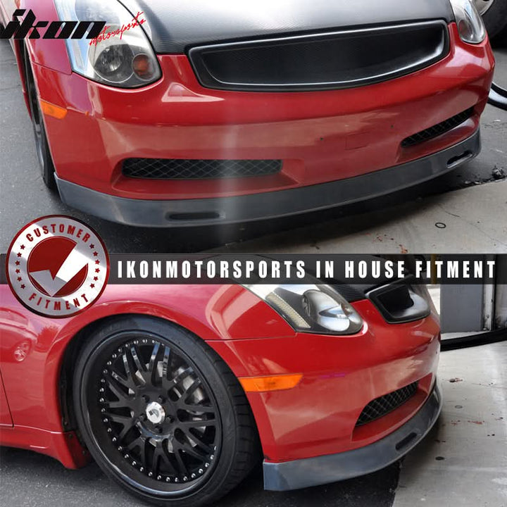 2003-2007 Infiniti G35 Coupe 2Dr BYS Front Bumper Lip Spoiler PU