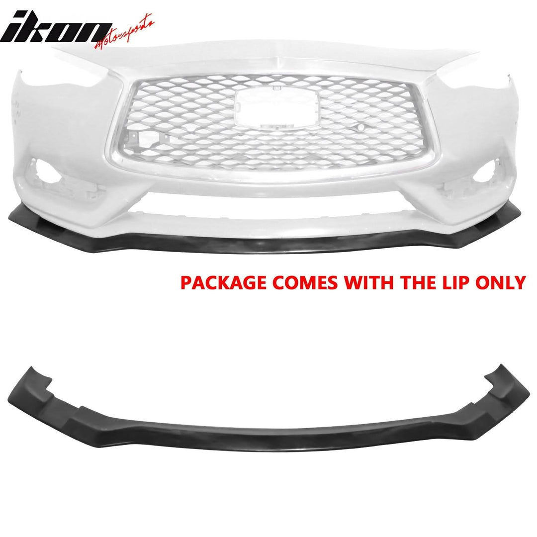 2017-2022 Infiniti Q60 Coupe IKFM Style Front Bumper Lip Spoiler PU