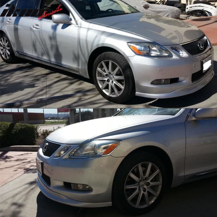 2006-2007 Lexus GS300 GS350 GS430 Sedan TTE Style Front Bumper Lip PU