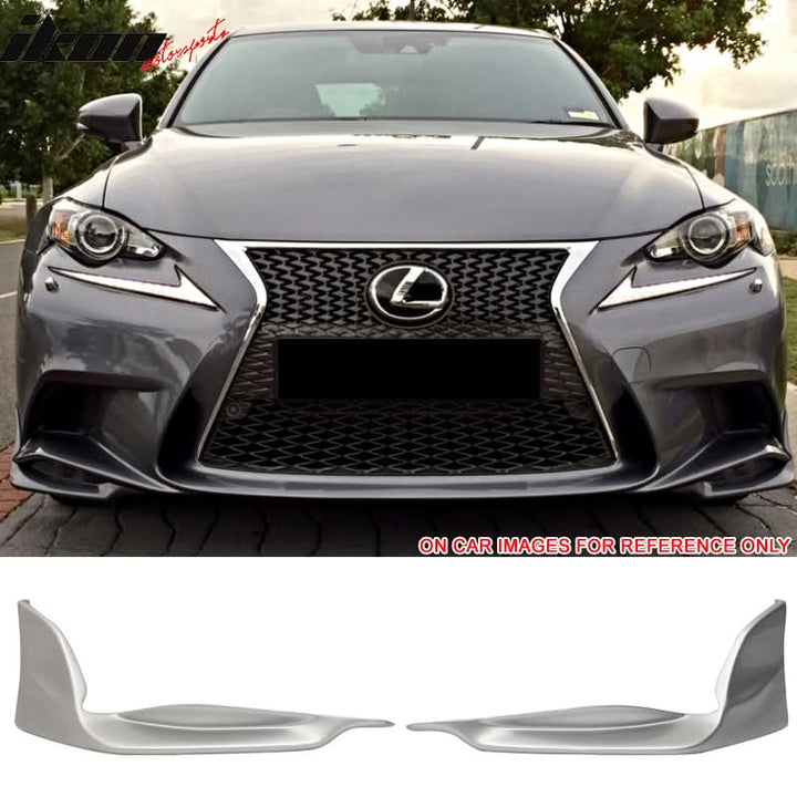 2014-2016 Lexus IS Model TR-D Style Front Bumper Lip Splitters 2PC