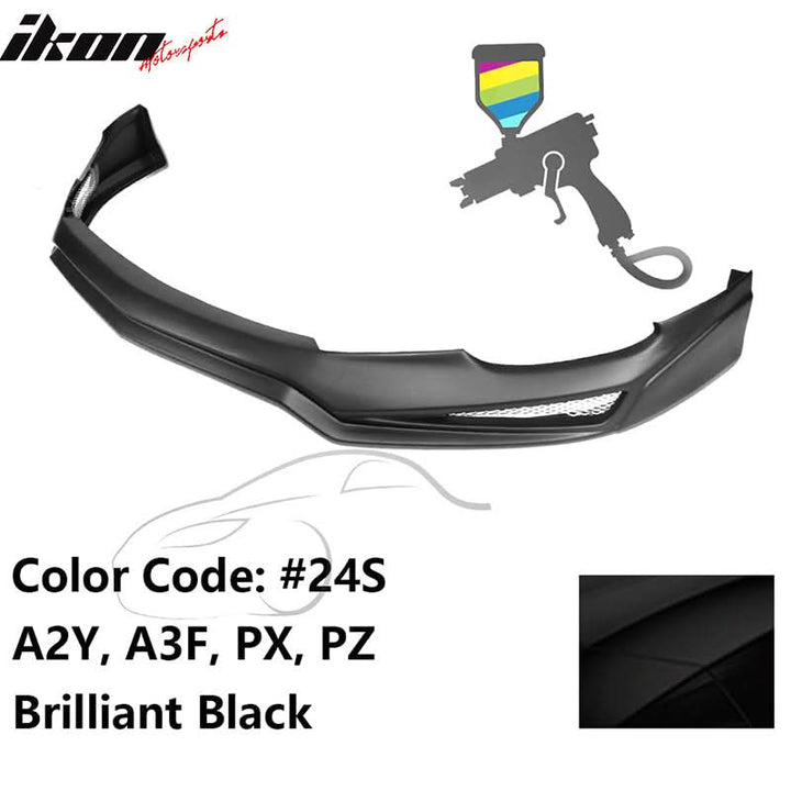 2017 Mazda 3 V3 Style Painted Front Bumper Lip Spoiler Splitter PP