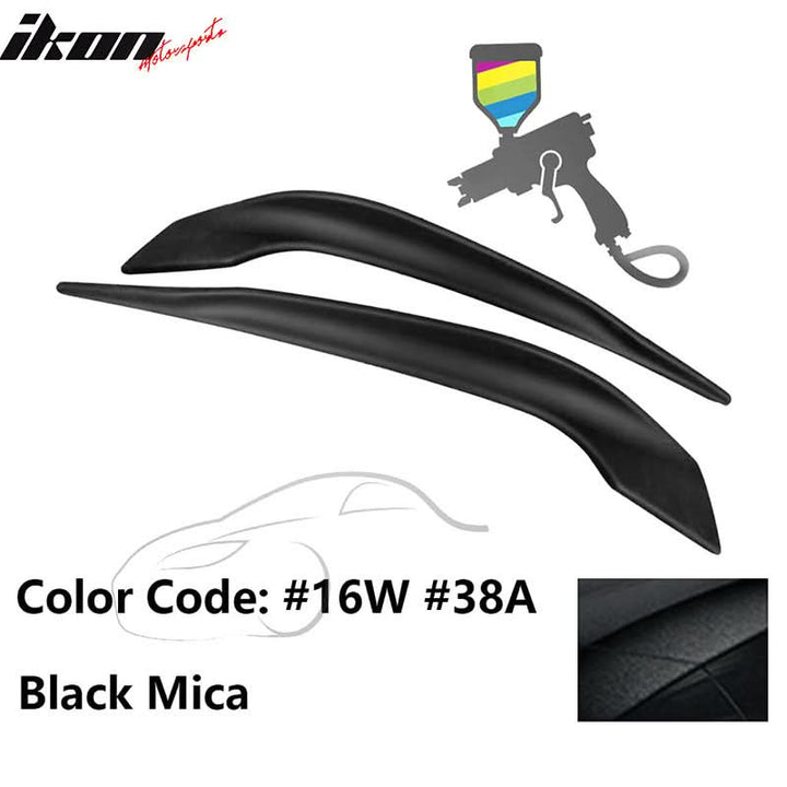 2016-2017 Mazda 6 Painted Front Bumper Side Splitter Lip Pair ABS