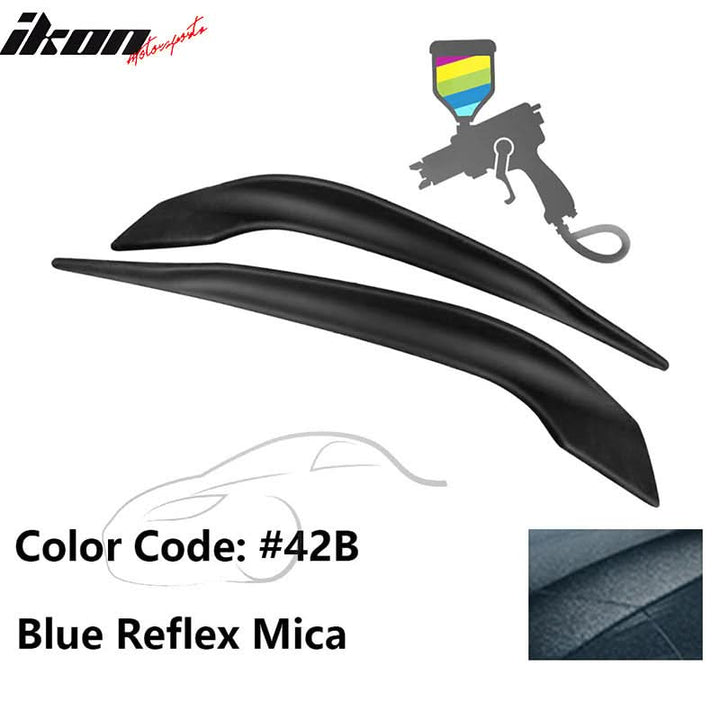 2016-2017 Mazda 6 Painted Front Bumper Side Splitter Lip Pair ABS