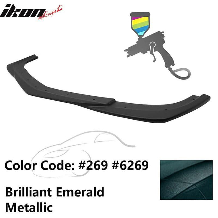 2012-2014 Benz W204 C63 AMG GH Style Painted Front Bumper Lip ABS