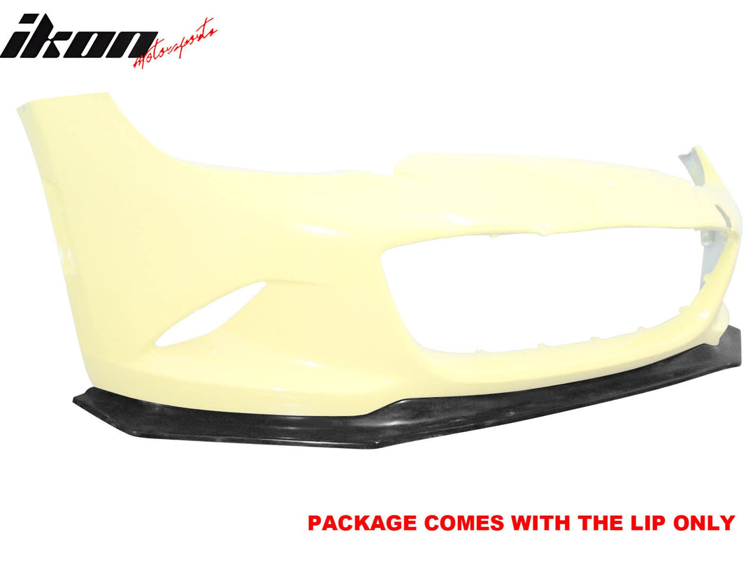 2016-2025 Mazda MX-5 Miata Front Bumper Lip Unpainted PU Spoiler