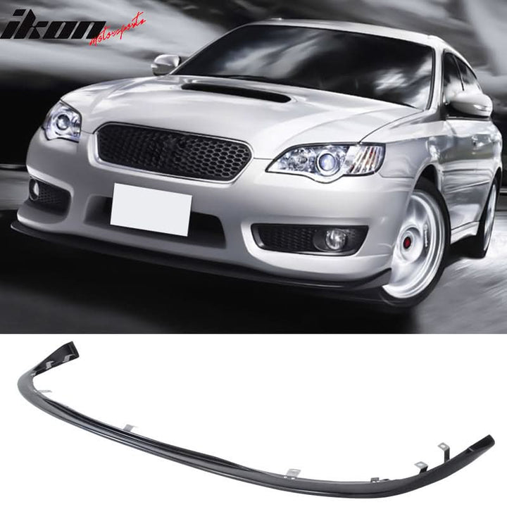 2008-2010 Subaru Legacy (JDM Bumper Only) Black Front Bumper Lip PU