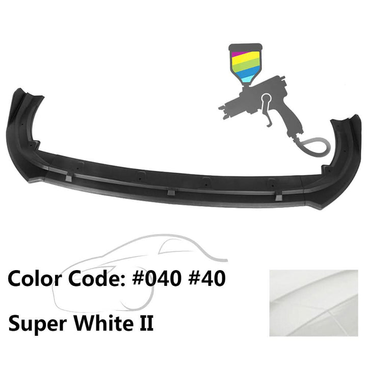 2018-2020 Toyota Camry XLE LE V2 Style Painted Front Bumper Lip PP 3PC