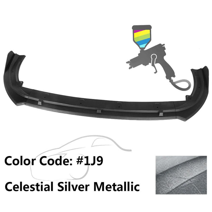 2018-2020 Toyota Camry XLE LE V2 Style Painted Front Bumper Lip PP 3PC