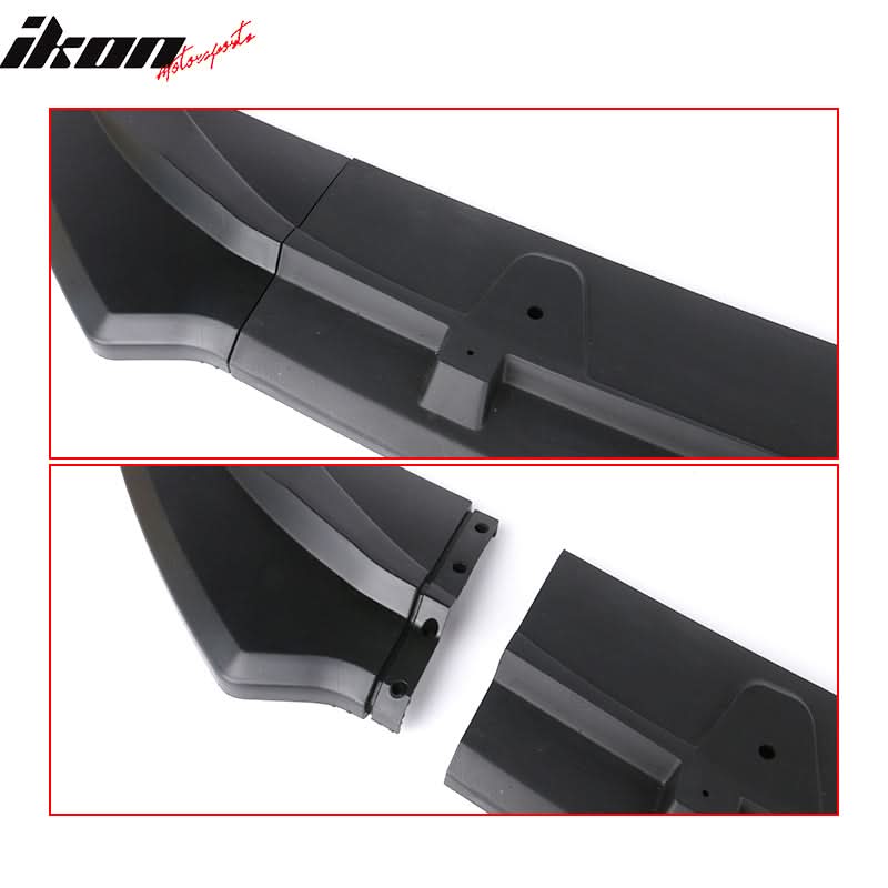 2018-2020 Toyota Camry XLE LE V2 Style Matte Front Lip Splitter PP 3PC