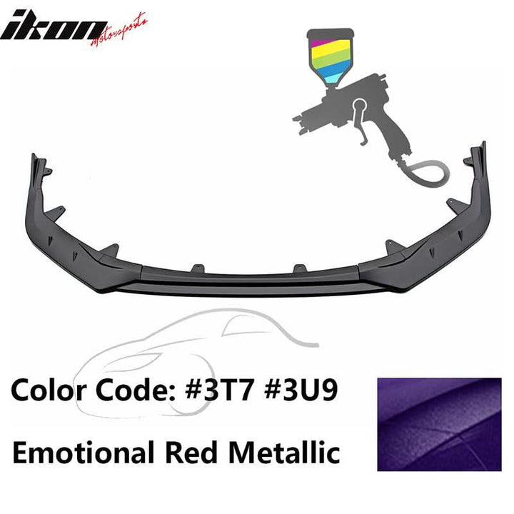 2020-2022 Toyota Corolla SE XSE 4Dr IKON Style Front Bumper Lip PP 3PC