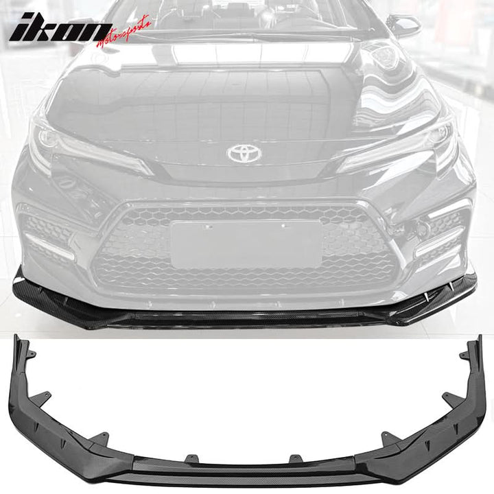 2020-2022 Toyota Corolla SE XSE 4Dr IKON Style Front Bumper Lip PP 3PC