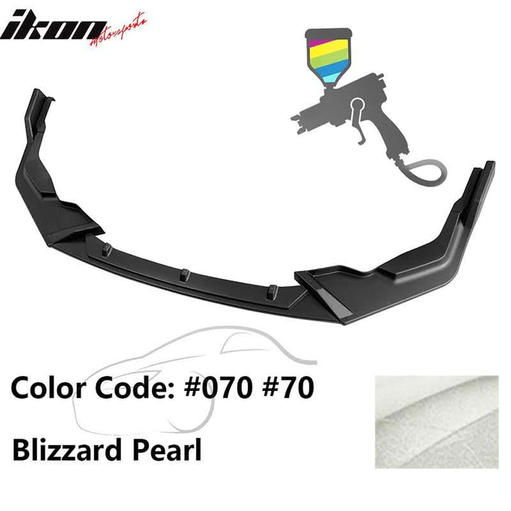 2020-2022 Toyota Corolla SE XSE C Style Front Bumper Lip PP 3PC