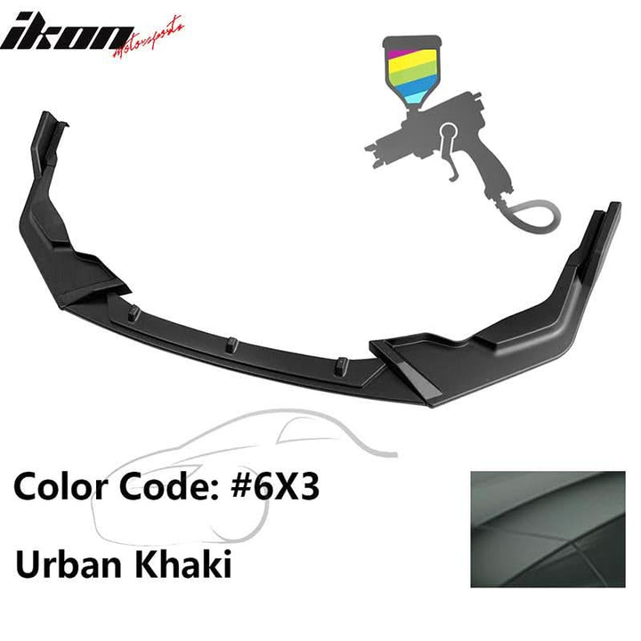 2020-2022 Toyota Corolla SE XSE C Style Front Bumper Lip PP 3PC