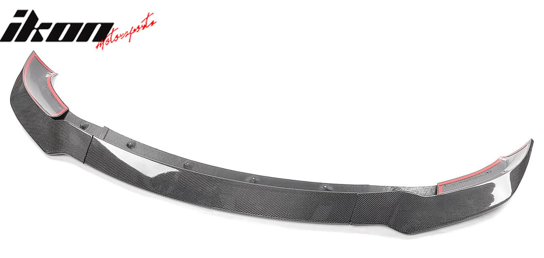 2017-2023 Tesla Model 3 Track Pack Gloss Black Front Lip Carbon Fiber