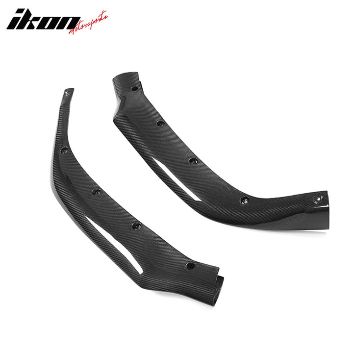 2017-2021 Tesla Model S Track Pack Carbon Fiber 3PC Front Bumper Lip