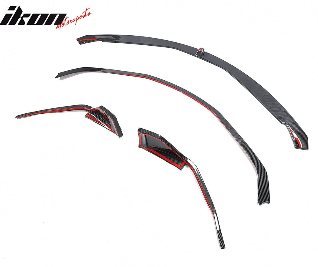 2020-2025 Toyota GR Supra MZ Speed Front Bumper Lip Gloss Carbon Fiber