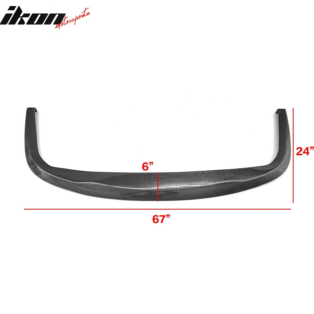 Fits Universal 1PC CS STI  Style Carbon Fiber Black Front Bumper Lip