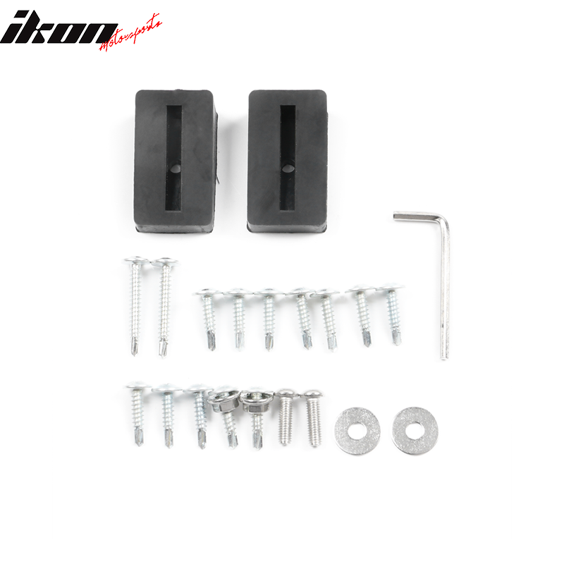 Universal 62"-66" A Style Front Bumper Lip ABS 3PC