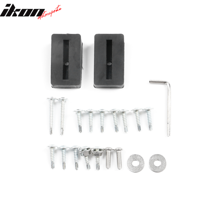 Universal 62"-66" Adjustable B Style Front Bumper Lip 3PC