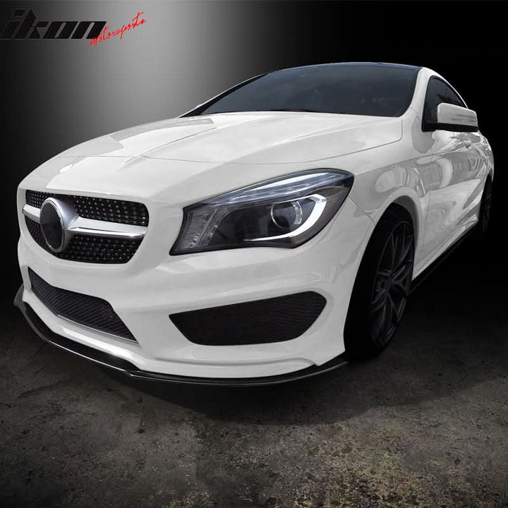 2014-2018 Mercedes-Benz C117 CLA Class Front Bumper Lip Matte Black