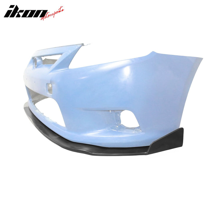 2011-2013 Scion tC Front Bumper Lip Unpainted PU IKON Chin Spoiler 3PC