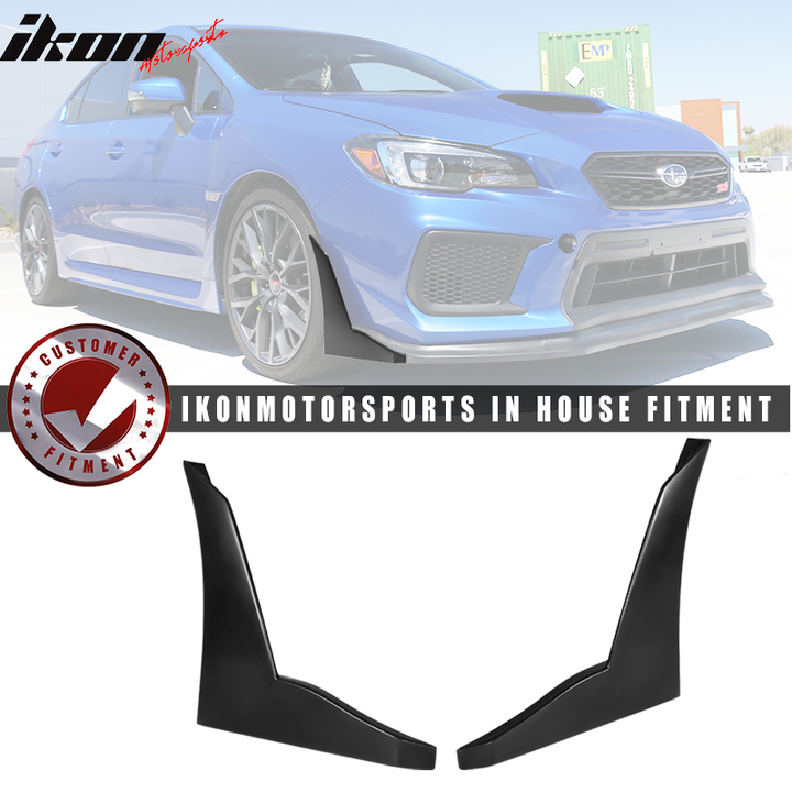 2015-2017 Subaru WRX STI CS Style Front Bumper Lip Winglet PU