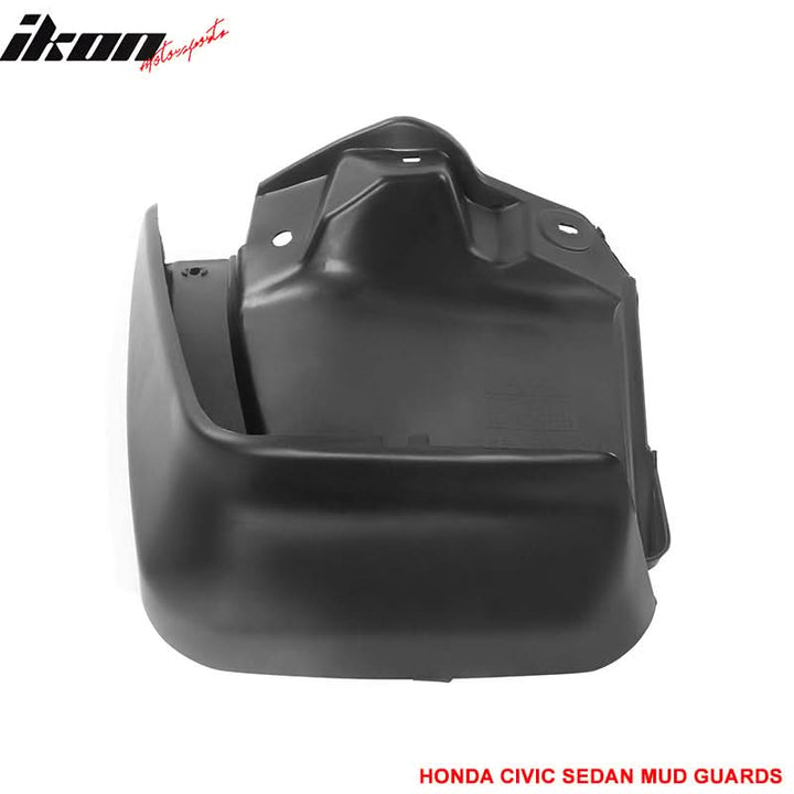 2012-2014 Honda Civic 4Pc 4Dr OE Style Mud Guard Splash Flap Fender PU