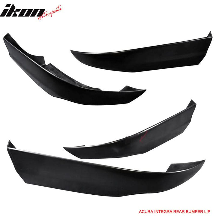 Fits 94-97 Acuraintegra 2Dr Coupe Type R PU Front + Rear Bumper Lip