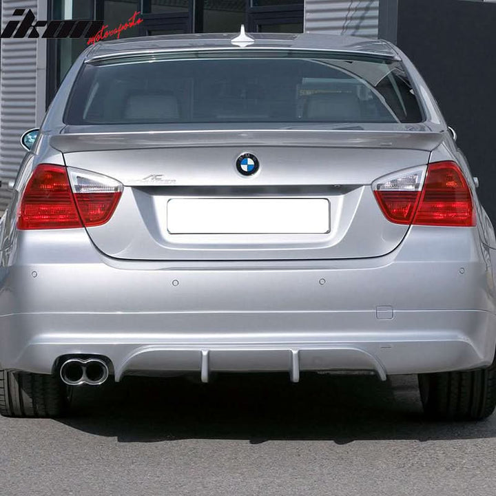 2005-2012 BMW E90 3-Series 4Dr Sedan Rear Bumper Lip Spoiler PU