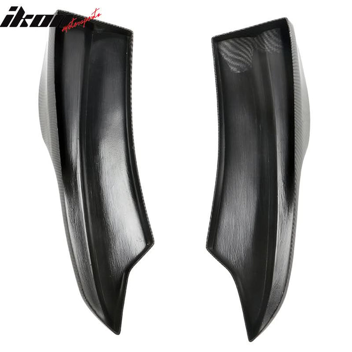 2020-2023 Dodge Charger IKON Matte Black Rear Bumper Side Apron PP
