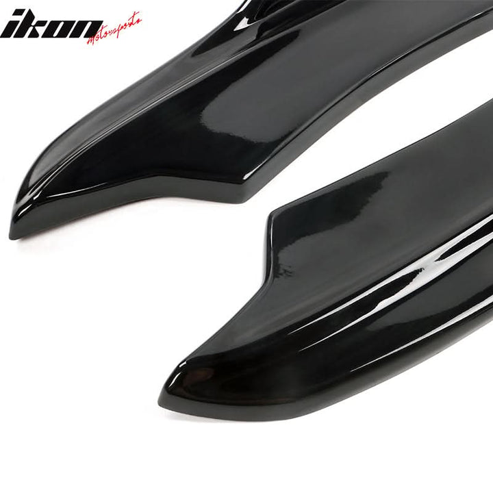 2020-2023 Dodge Charger IKON Matte Black Rear Bumper Side Apron PP