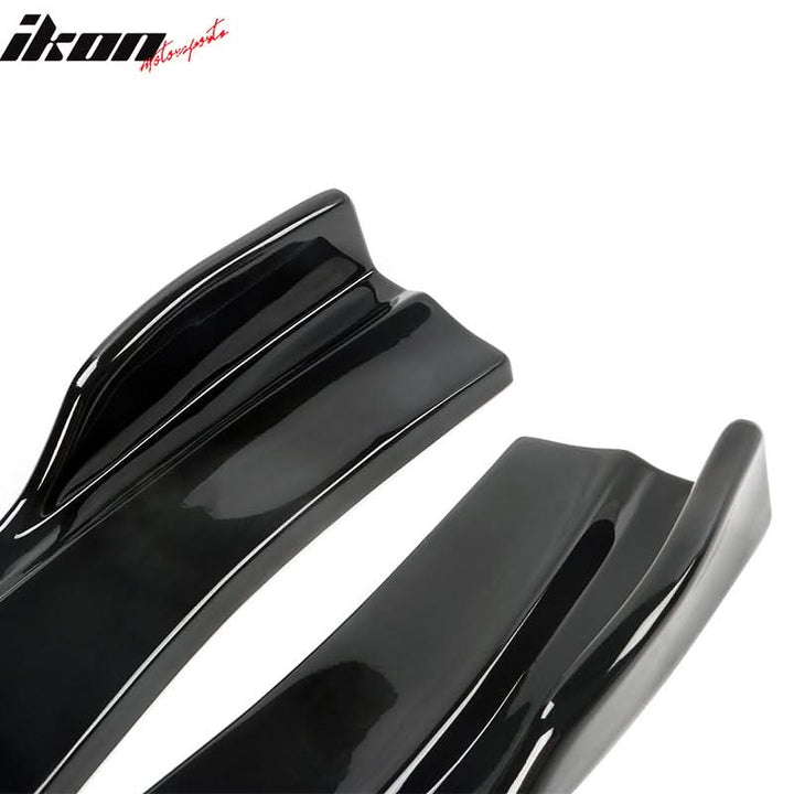 2020-2023 Dodge Charger IKON Matte Black Rear Bumper Side Apron PP