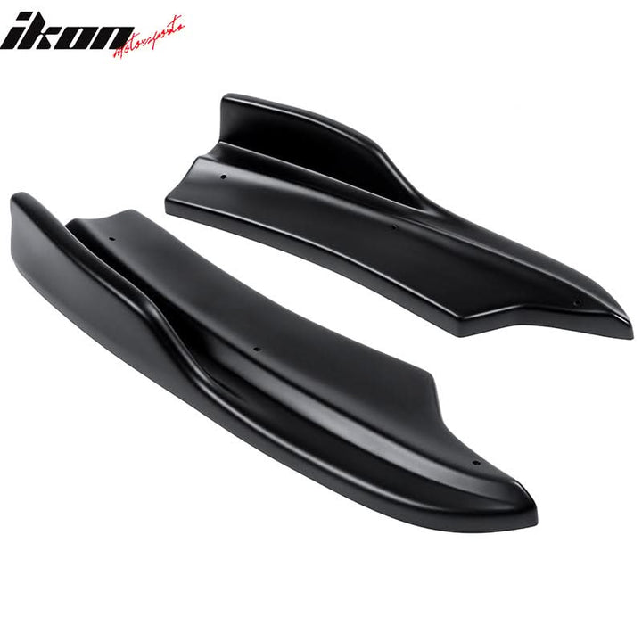2020-2023 Dodge Charger IKON Matte Black Rear Bumper Side Apron PP