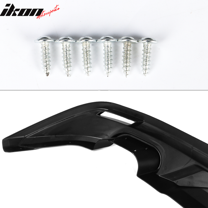 2018-2024 Toyota Camry V3 Style Black &Silver Rear Bumper Lip Diffuser