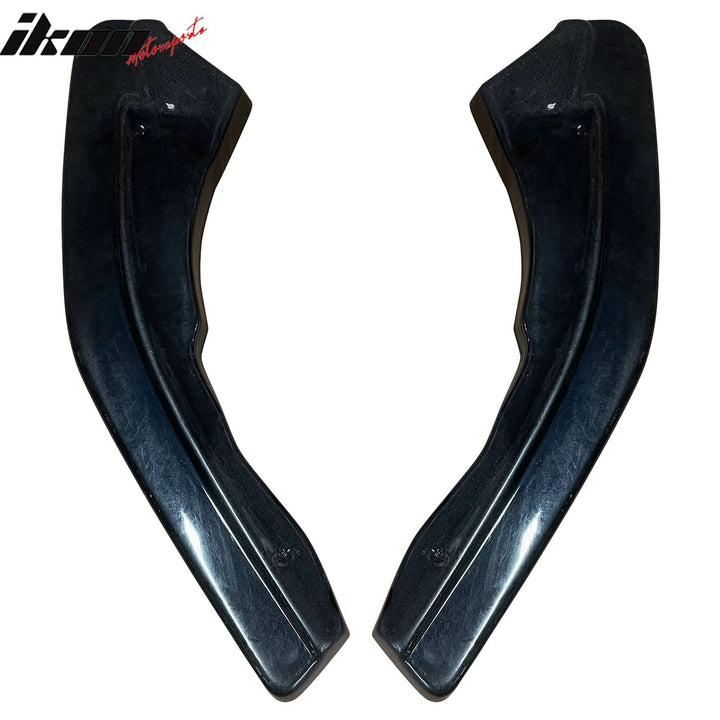 2016-2022 BMW F87 M2 Rear Bumper Lip Aprons Unpainted Black PU