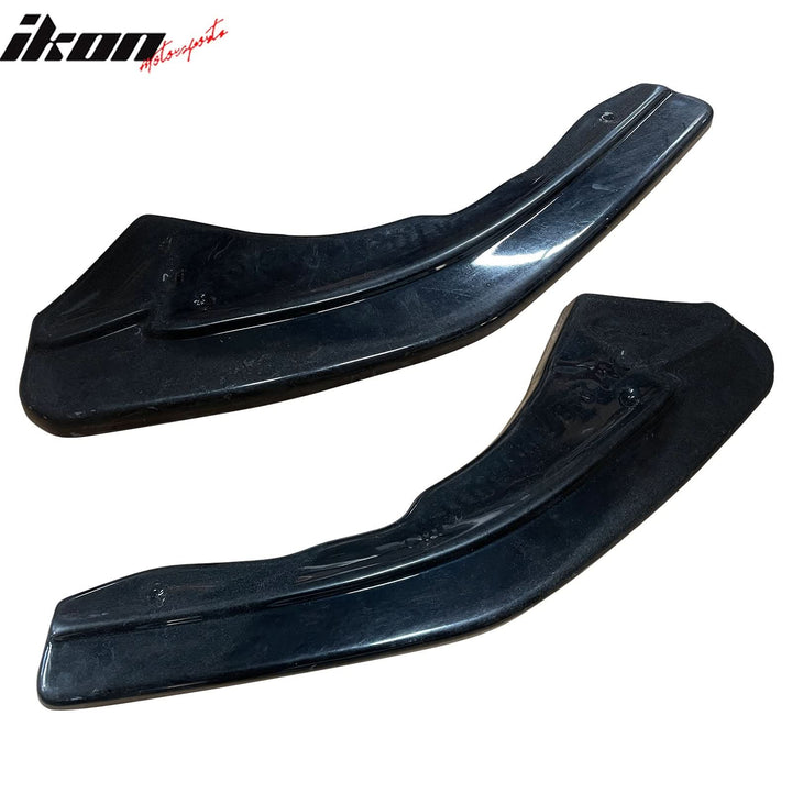 2016-2022 BMW F87 M2 Rear Bumper Lip Aprons Unpainted Black PU