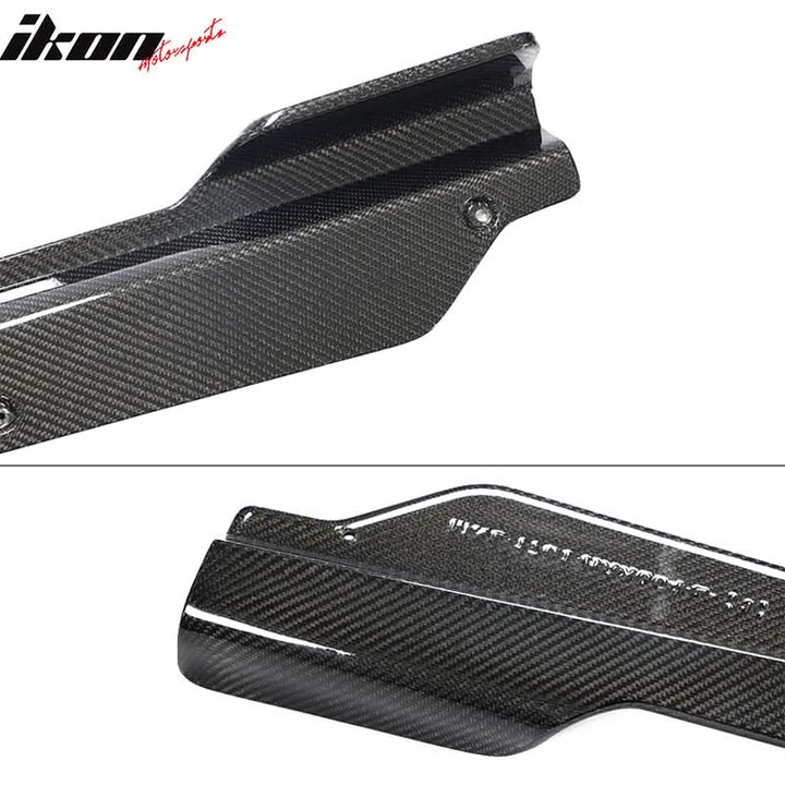 2020-2025 Chevy Corvette C8 IKON Style Carbon Fiber CF Side Skirts 2PC