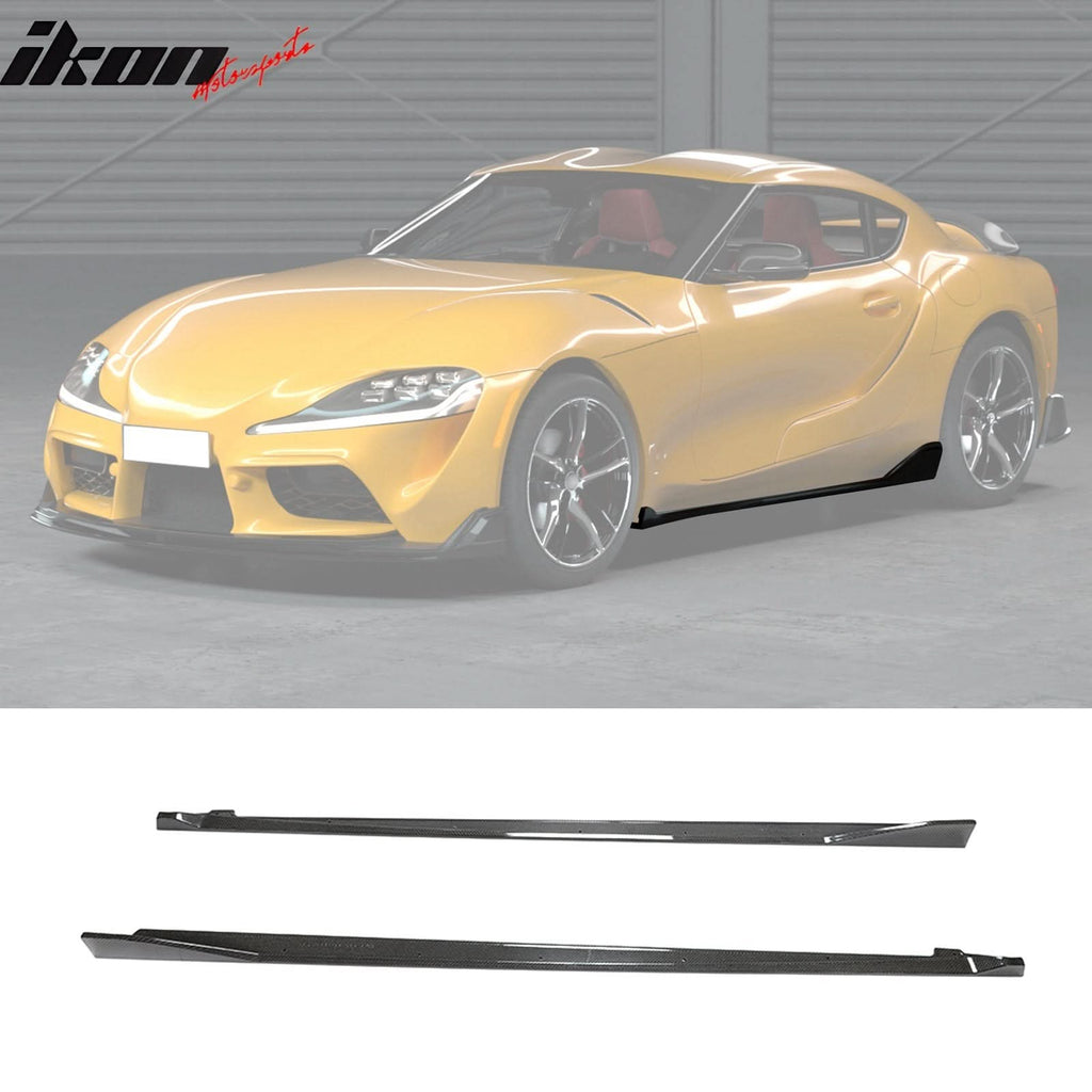 2020-2025 Toyota GR Supra A90 MZ Speed Side Skirts Gloss Carbon