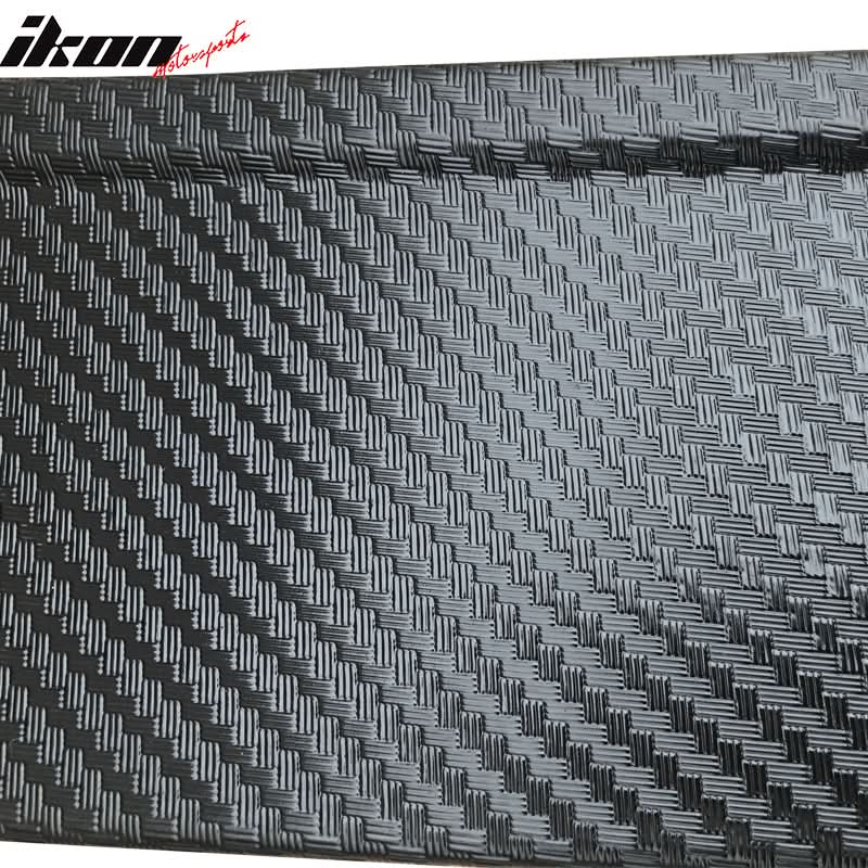 Fits 12 BMW 528i CF Texture Side Skirts Extension Flat Bottom Line Lip