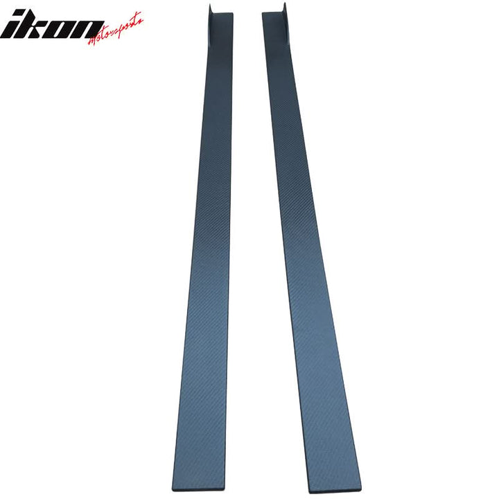Fits 13-16 Chrysler 300 Carbon Texture Side Skirts Ext Bottom Line
