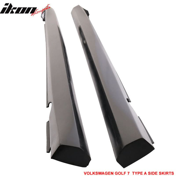 2015-2016 Volkswagen Golf 7 Type A Unpainted Side Skirts Rocker Panel