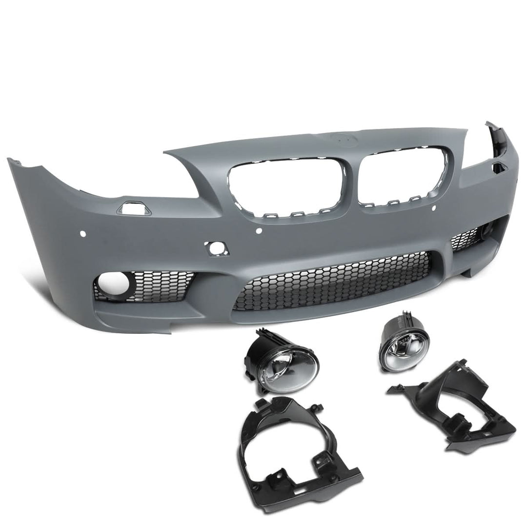 2010-2016 BMW 5-Series M5 Style Front Bumper Cover with Fog Lights