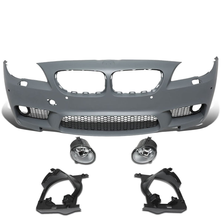2010-2016 BMW 5-Series M5 Style Front Bumper Cover with Fog Lights