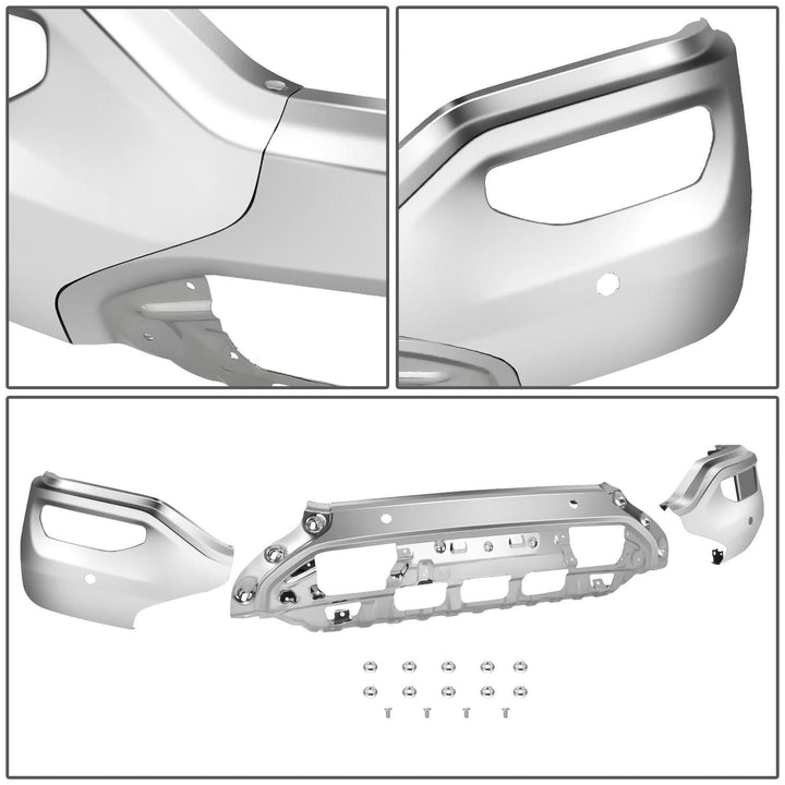 2016-2018 GMC Sierra 1500 Chrome Front Bumper Cover w/ Park Assist