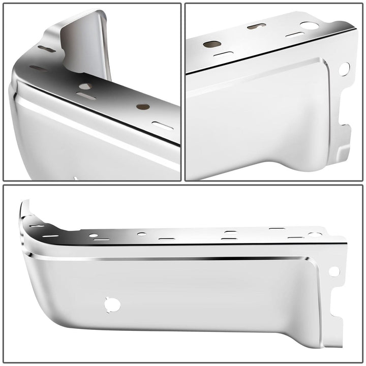 09-14 Ford F-150 Fleetside Rear Bumper Cover w/ Sensor Holes Chrome