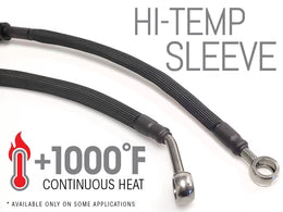 Stainless Steel Brake Lines- HI TEMP Heat Sleeve Upgrade Rear Only